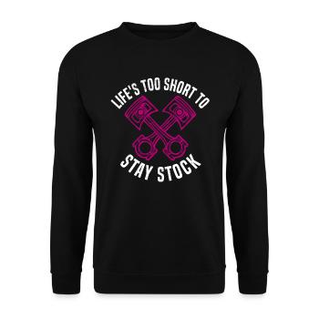 Muscel Car V8 Turbocompresseur Tuning Racing Car - Sweat-shirt Unisexe - noir - Devant - Alina (178cm) & Michal (187cm)