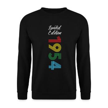 Édition limitée 1954 - Sweat-shirt Unisexe - noir - Devant - Alina (178cm) & Michal (187cm)