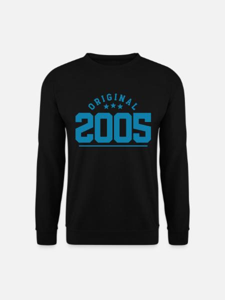 18 Jahre Jahrgang 2005 Retro 18. Geburtstag - Unisex Pullover - Schwarz