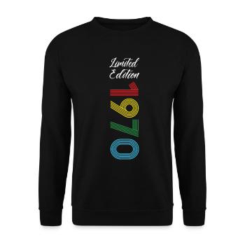 Limited Edition 1970 - Unisex Pullover - Schwarz - Vorne - Alina (178cm) & Michal (187cm)