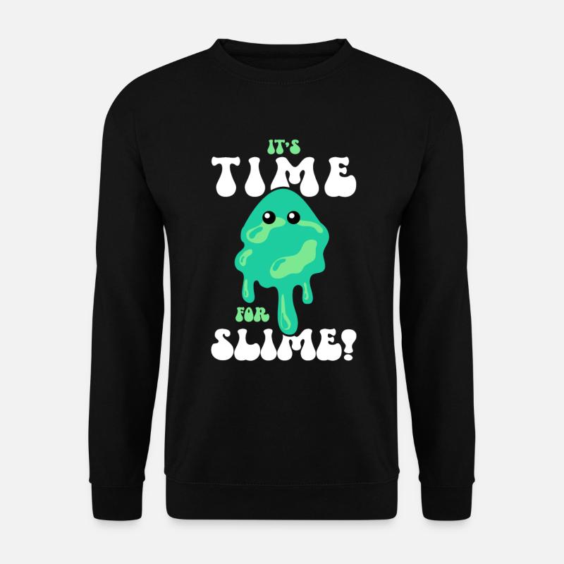 Schleim Pfütze Cool Cute Adorable für Slime Maker - Unisex Pullover - Schwarz