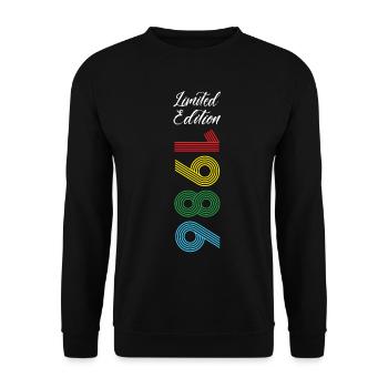 Limited Edition 1986 - Unisex Pullover - Schwarz - Vorne - Alina (178cm) & Michal (187cm)