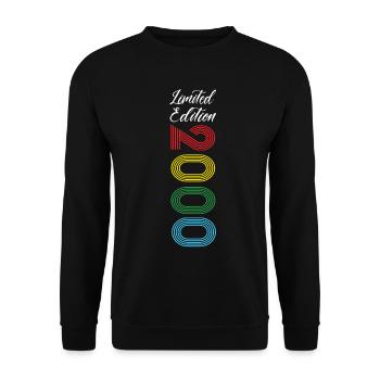 Limited Edition 2000 - Unisex Sweatshirt - black - Front - Alina (178cm) & Michal (187cm)