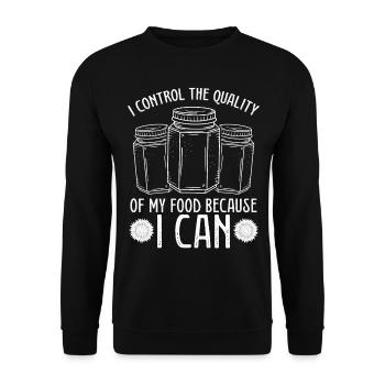 Canning Season Homesteader Food Perservation - Unisex Sweatshirt - black - Front - Alina (178cm) & Michal (187cm)