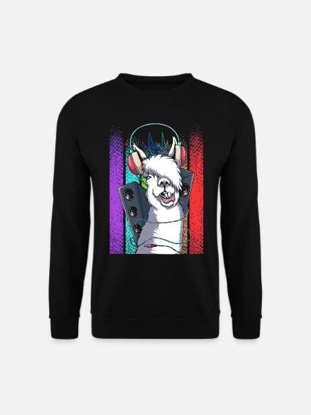 Lama - Unisex Pullover - Schwarz