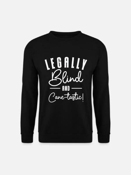 Braille Blind Blindness Awareness Visually - Unisex Sweatshirt - black