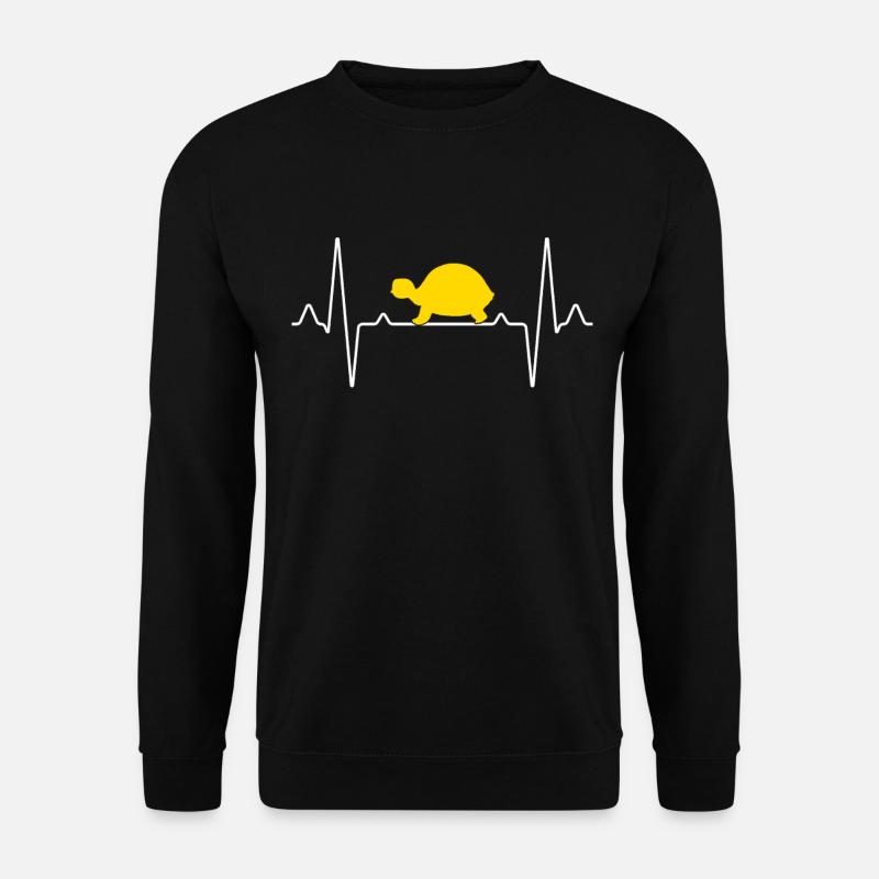 Turtle heartbeat - Unisex Sweatshirt - black