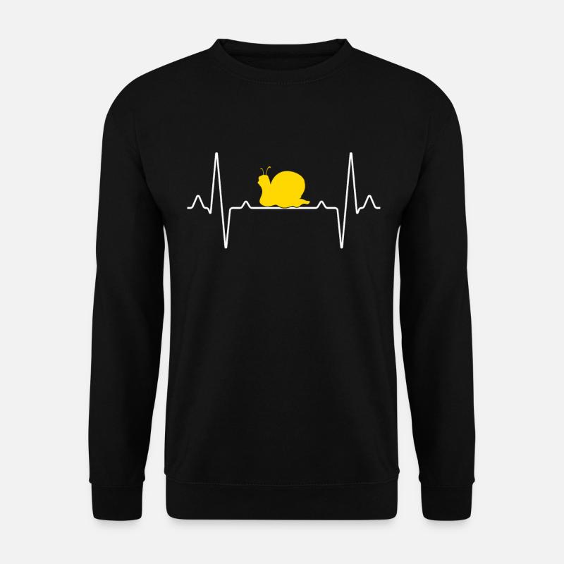 Schnecke Herzschlag - Unisex Pullover - Schwarz