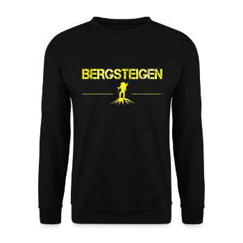 Bergsteigen - Unisex Pullover - Schwarz - Vorne - Alina (178cm) & Michal (187cm)