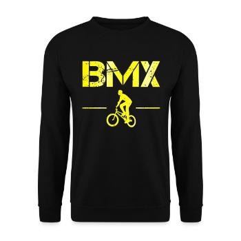 BMX - Unisex Sweatshirt - black - Front - Alina (178cm) & Michal (187cm)