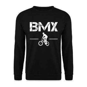 BMX - Unisex Sweatshirt - black - Front - Alina (178cm) & Michal (187cm)