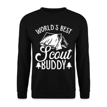 Boy Worlds meilleur Buddy Leader ScoutingBoy Wor - Sweat-shirt Unisexe - noir - Devant - Alina (178cm) & Michal (187cm)
