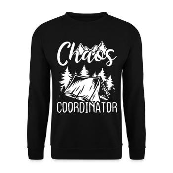 Chef scout Chaos Leader éclaireuse Scoutisme - Sweat-shirt Unisexe - noir - Devant - Alina (178cm) & Michal (187cm)