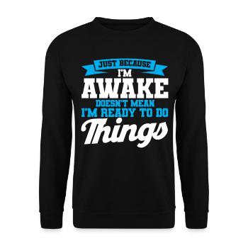 Zwillinge - Unisex Pullover - Schwarz - Vorne - Alina (178cm) & Michal (187cm)