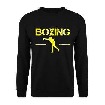 Boxe - Sweat-shirt Unisexe - noir - Devant - Alina (178cm) & Michal (187cm)