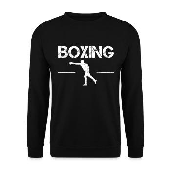 Boxe - Sweat-shirt Unisexe - noir - Devant - Alina (178cm) & Michal (187cm)