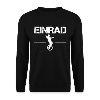 Einrad - Unisex Pullover - Schwarz - Vorne - Alina (178cm) & Michal (187cm)