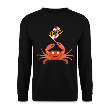 Krebs Geschenk Schrimp Krabbe Hummer Skorpion - Unisex Pullover - Schwarz - Vorne - Alina (178cm) & Michal (187cm)