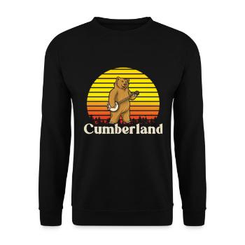 Banjo Shirts For Men Bluegrass Appalachia Folk - Unisex Sweatshirt - black - Front - Alina (178cm) & Michal (187cm)