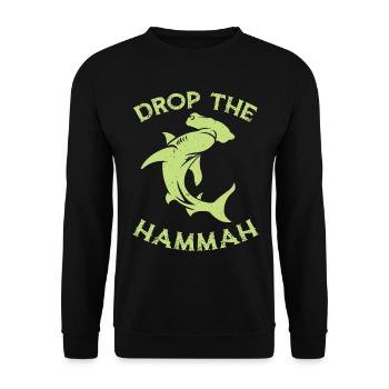 Laissez tomber le requin-marteau Hammah Biologiste marin - Sweat-shirt Unisexe - noir - Devant - Alina (178cm) & Michal (187cm)