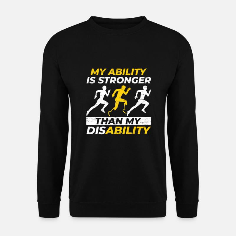 La capacité est plus paralympique - Sweat-shirt Unisexe - noir