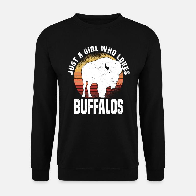 Buffalo Bison Ox Indian American - Unisex Sweatshirt - black