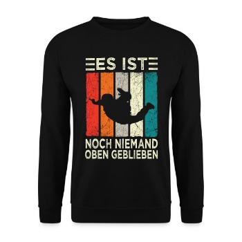 Parachutiste parac - Sweat-shirt Unisexe - noir - Devant - Alina (178cm) & Michal (187cm)