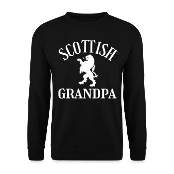Grand-père écossais grand-père écossais - Sweat-shirt Unisexe - noir - Devant - Alina (178cm) & Michal (187cm)