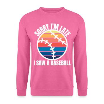 Basketball Lustig Basket Basketballer - Unisex Pullover - Pink - Vorne