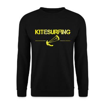 Kite surfing - Unisex Sweatshirt - black - Front - Alina (178cm) & Michal (187cm)