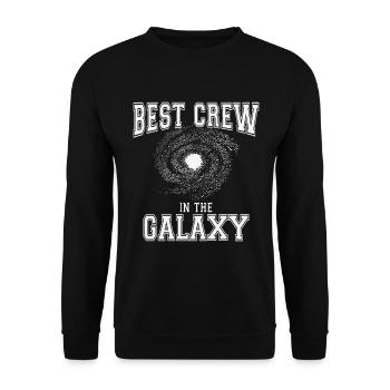 Galaxy Workplace Coworker Crew Office Family - Unisex Sweatshirt - black - Front - Alina (178cm) & Michal (187cm)