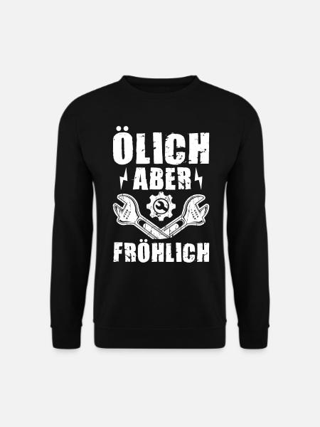 ÖLICH ABER FRÖHLICH - Unisex Pullover - Schwarz