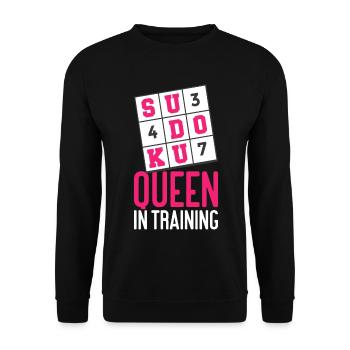 Sudoku Puzzle Sudoku Grid Sudoku lösen Sodoku - Unisex Pullover - Schwarz - Vorne - Alina (178cm) & Michal (187cm)
