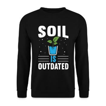 Hydroponics Indoor Gardening Horticulture - Unisex Sweatshirt - black - Front - Alina (178cm) & Michal (187cm)