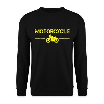 Motocyclette - Sweat-shirt Unisexe - noir - Devant - Alina (178cm) & Michal (187cm)