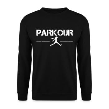 Parkour - Sweat-shirt Unisexe - noir - Devant - Alina (178cm) & Michal (187cm)