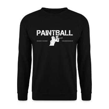 Paintball - Unisex Pullover - Schwarz - Vorne - Alina (178cm) & Michal (187cm)