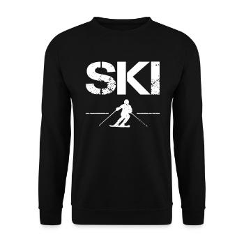 Ski - Sweat-shirt Unisexe - noir - Devant - Alina (178cm) & Michal (187cm)