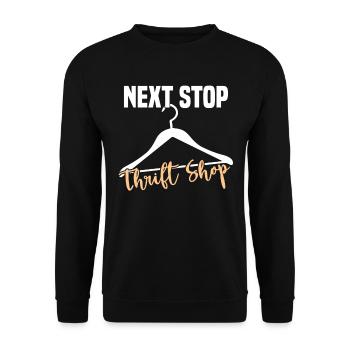 Magasin d’occasion Eco Hipster d’occasion - Sweat-shirt Unisexe - noir - Devant - Alina (178cm) & Michal (187cm)