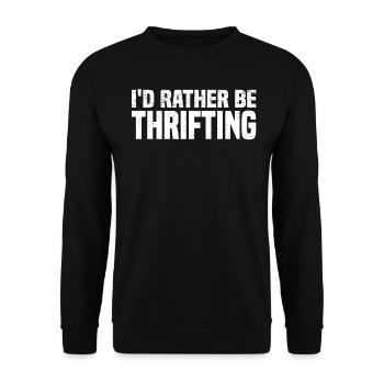 Secondhand Shop Secondhand Eco Hipster Used - Unisex Sweatshirt - black - Front - Alina (178cm) & Michal (187cm)