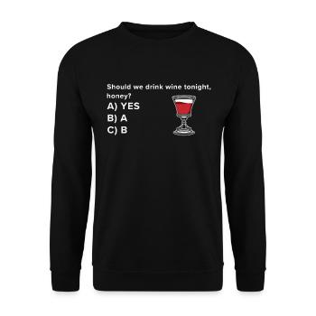 Honigwein Met Hausbrauer Viking Renaissance - Unisex Pullover - Schwarz - Vorne - Alina (178cm) & Michal (187cm)