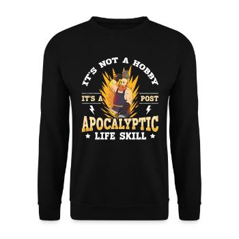 Its Not A Hobby Funny Saying Anvil Blacksmith - Unisex Sweatshirt - black - Front - Alina (178cm) & Michal (187cm)