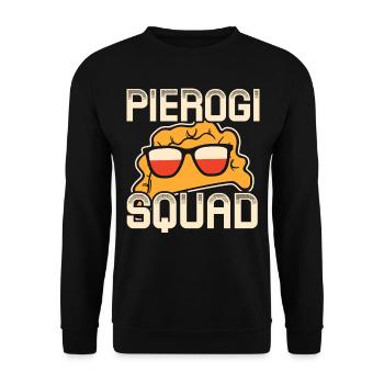 Pierogi Poland Polska Polski - Unisex Sweatshirt - black - Front - Alina (178cm) & Michal (187cm)