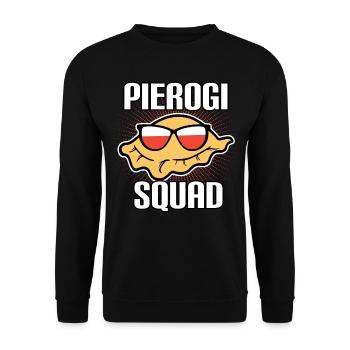 Pierogi Poland Polska Polski - Unisex Sweatshirt - black - Front - Alina (178cm) & Michal (187cm)