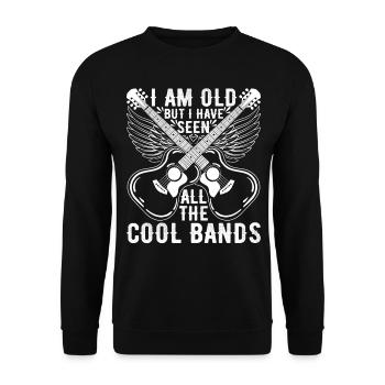 Guitar Music - I Am Old But I Have Seen All The Co - Unisex Sweatshirt - black - Front - Alina (178cm) & Michal (187cm)