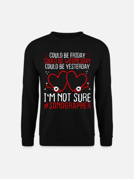 Échographiste Stéthoscope des travailleurs de nuit - Sweat-shirt Unisexe - noir
