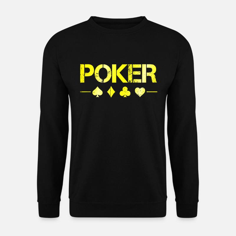 Poker - Unisex Pullover - Schwarz