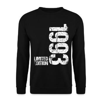 30 ans né en 1993 rétro 30e anniversaire - Sweat-shirt Unisexe - noir - Devant - Alina (178cm) & Michal (187cm)