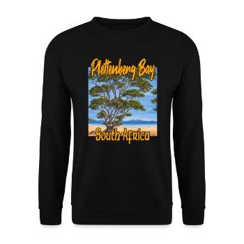 Plettenberg Bay Afrique du Sud - Sweat-shirt Unisexe - noir - Devant - Alina (178cm) & Michal (187cm)