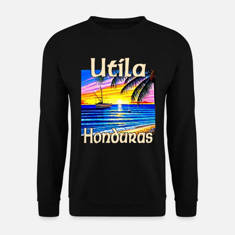 Utila Honduras - Unisex Pullover - Schwarz